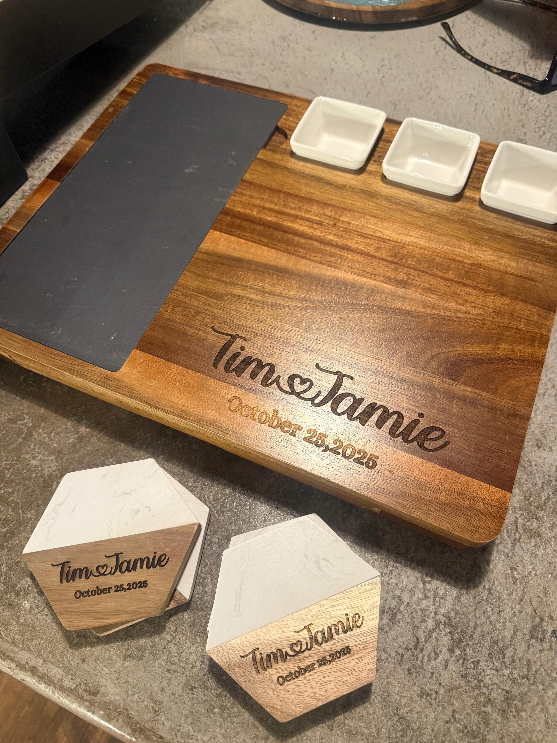 Charcuterie Board Personalized, Wedding Gift for the Couple Unique, Anniversary Gift, Housewarming Gift, Engagement Gifts Mother in Law Gift