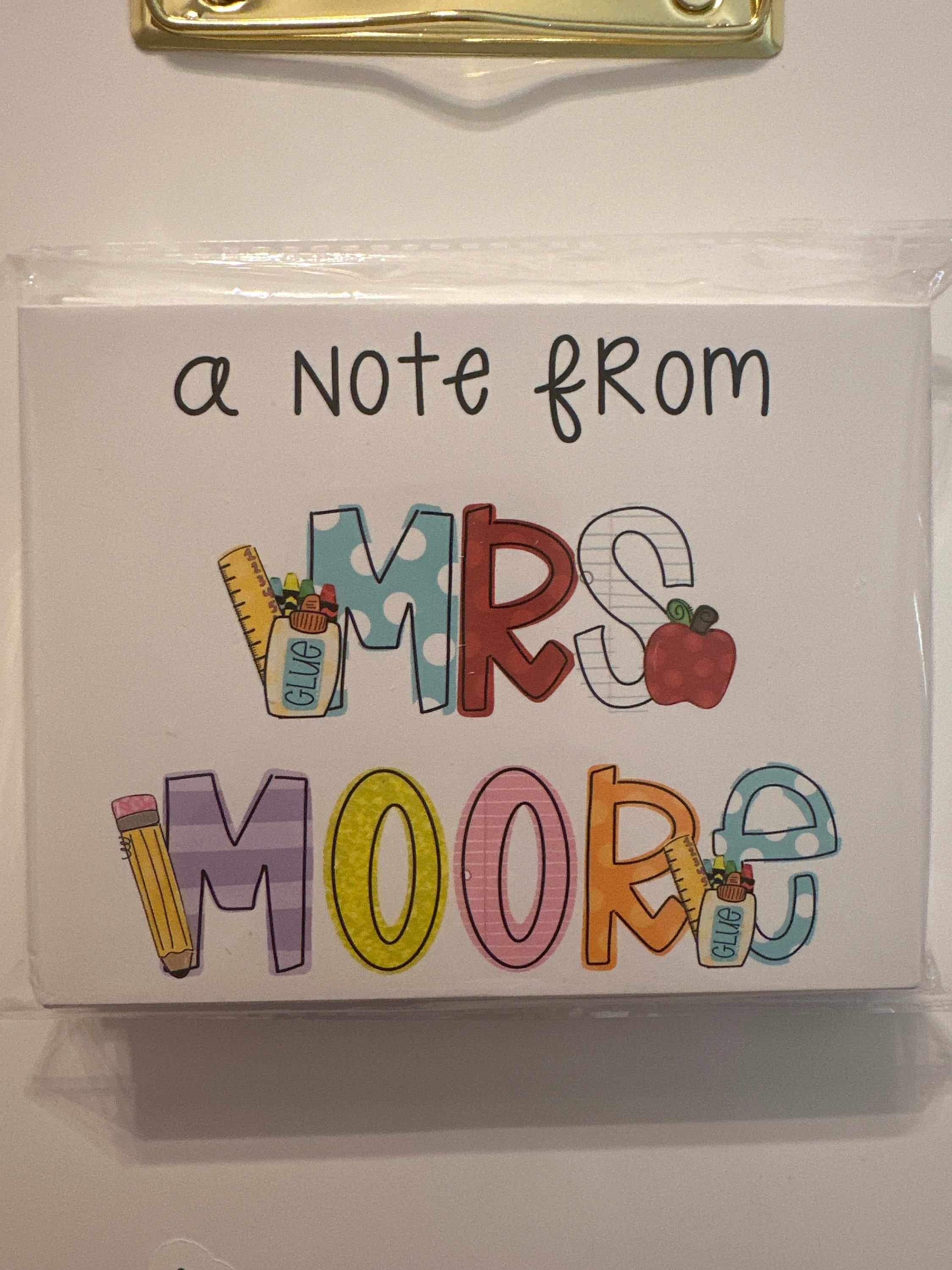 Teacher Card, Stationary Set, End of Year Teacher Gift, Best Friend Gift,