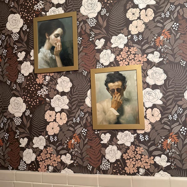 Funny Bathroom Art Print Set, Toilet Humor Decor, Classical Vintage ...