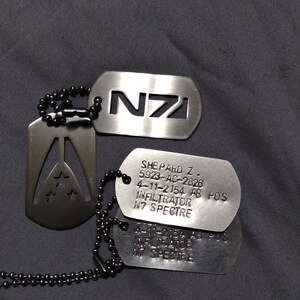 mass effect 3 dog tag n7 logo 3D Models | Page 1
