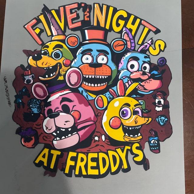 Five Nights At Freddy's 20oz Skinny Tumbler Wrap Png, Five Nights At F –  Drabundlesvg