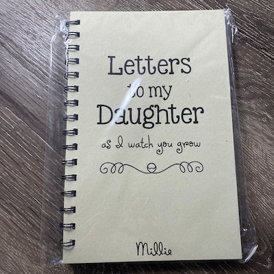 Letters to My Daughter, Baby Keepsake Gift, to My Daughter, Journal ...