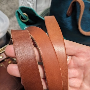 Full Grain Leather Purse Strap, High Quality Wide Leather Crossbody Strap, Leather Strap Add-On Personalized Purse Accessory, Made in USA