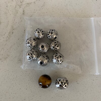 SUPERFINDINGS 100pcs Tibetan Style Alloy Spacer Beads 2