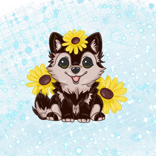 Kawaii Procreate Brushes Stamps Chibi Dog Puppy Shiba Inu Cute Doodle ...