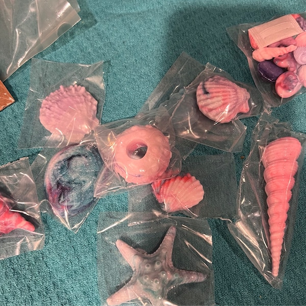 Hard Candy Edible Sugar Shells - Mermaid Mix - Very Detailed - Cupcake ...
