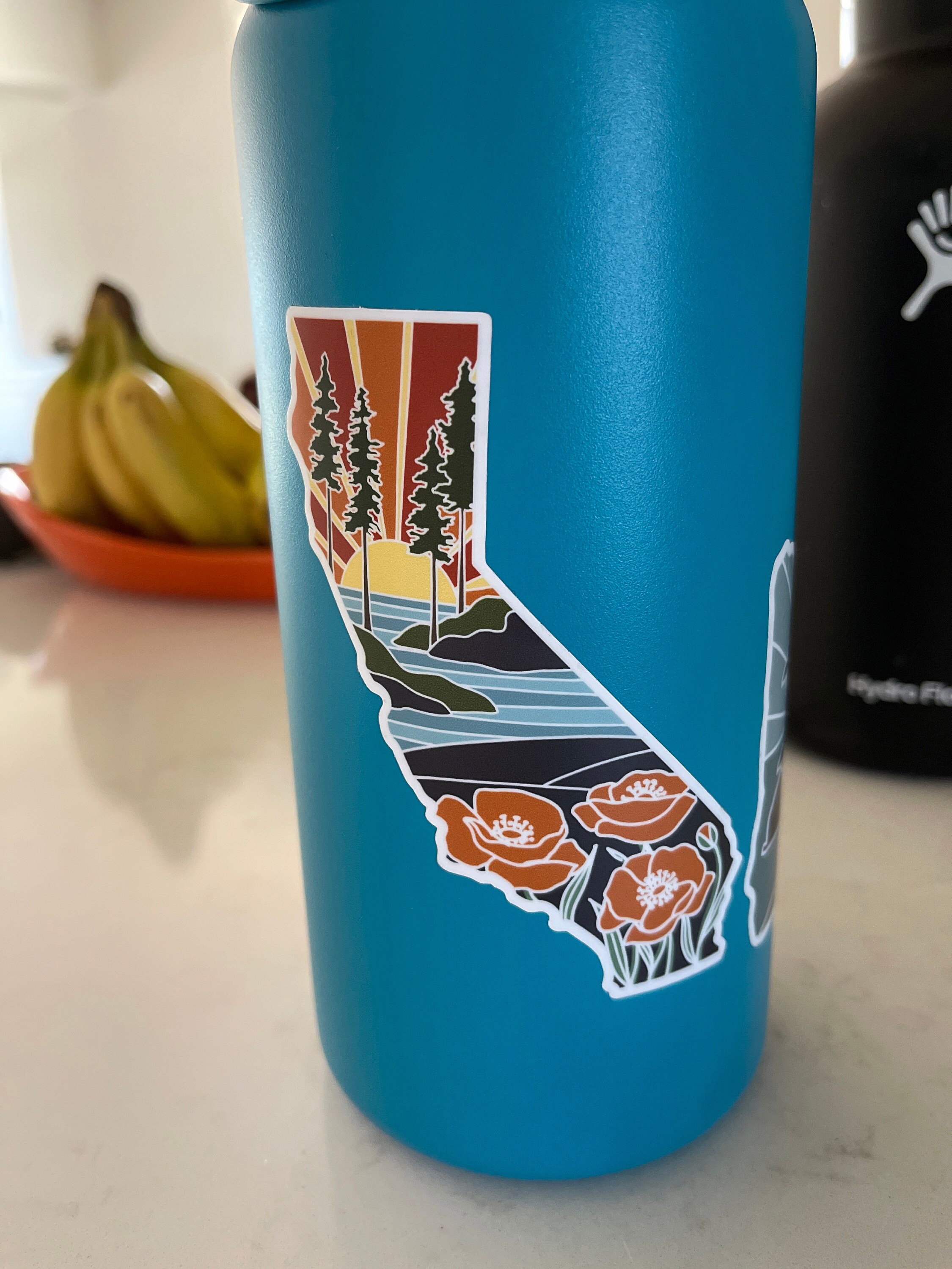 California Poppy Durable Sticker | High Quality Bumper Sticker | United States Vinyl Decal | Weatherproof Sticker | 3&quot;