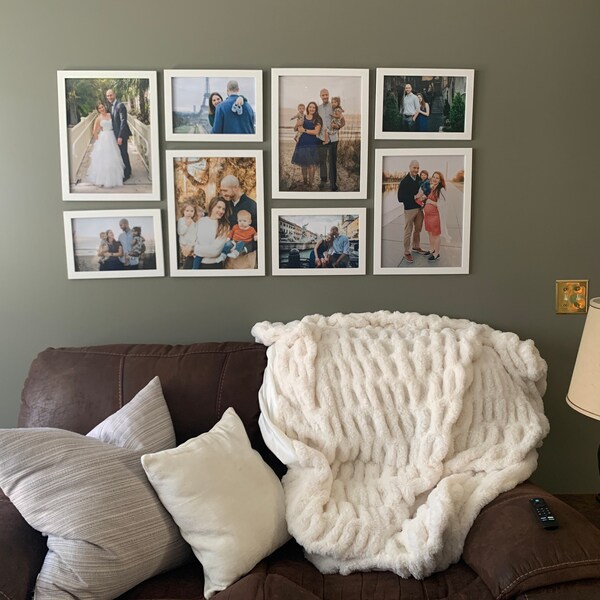 12 Piece Large Rectangle Gallery Wall Frame Set - Modern Photo Frame ...