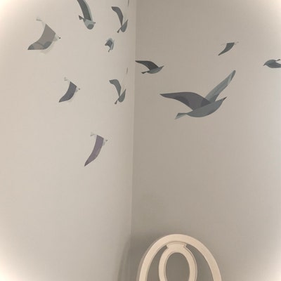 Flock of Sea Birds Wall Decals 1290-17 - Etsy