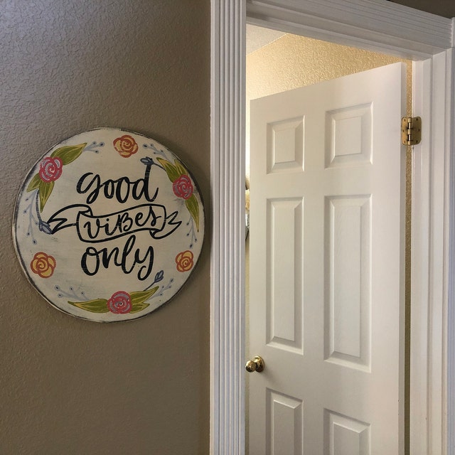Handpainted Rustic Wooden Signs by TheFunkiLittleFrog on Etsy