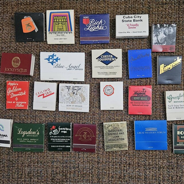 NEW Vintage Matchbooks **several Lot Quantities Available