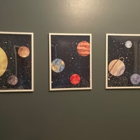 Animals in Outer Space Printable Wall Art Set, Digital Download, Space ...