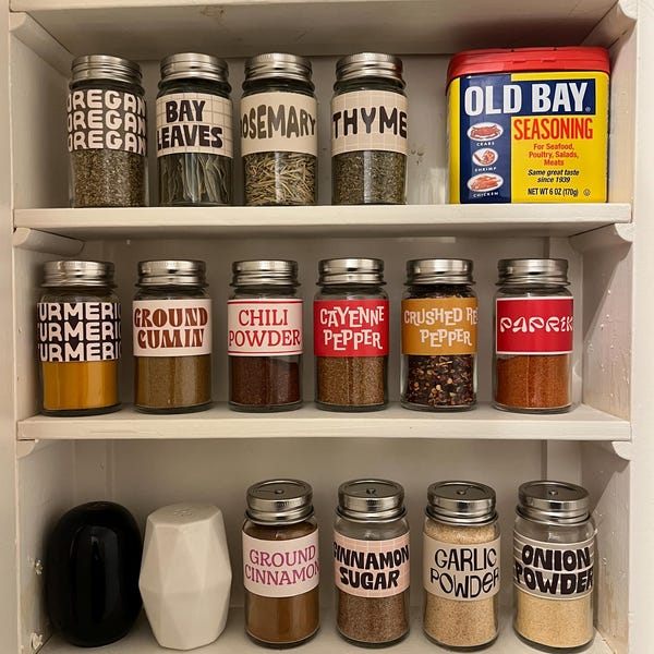 Colorful Spice Labels | PDF & JPG Files, Trendy Spice Labels, Digital ...