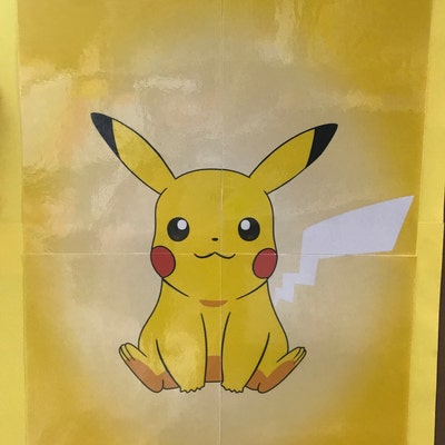 Pin the Tail on Pikachu PDF / Party Game / Digital File / - Etsy