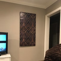 Art Deco Peel and Stick Wallpaper Removable Geometric Black - Etsy
