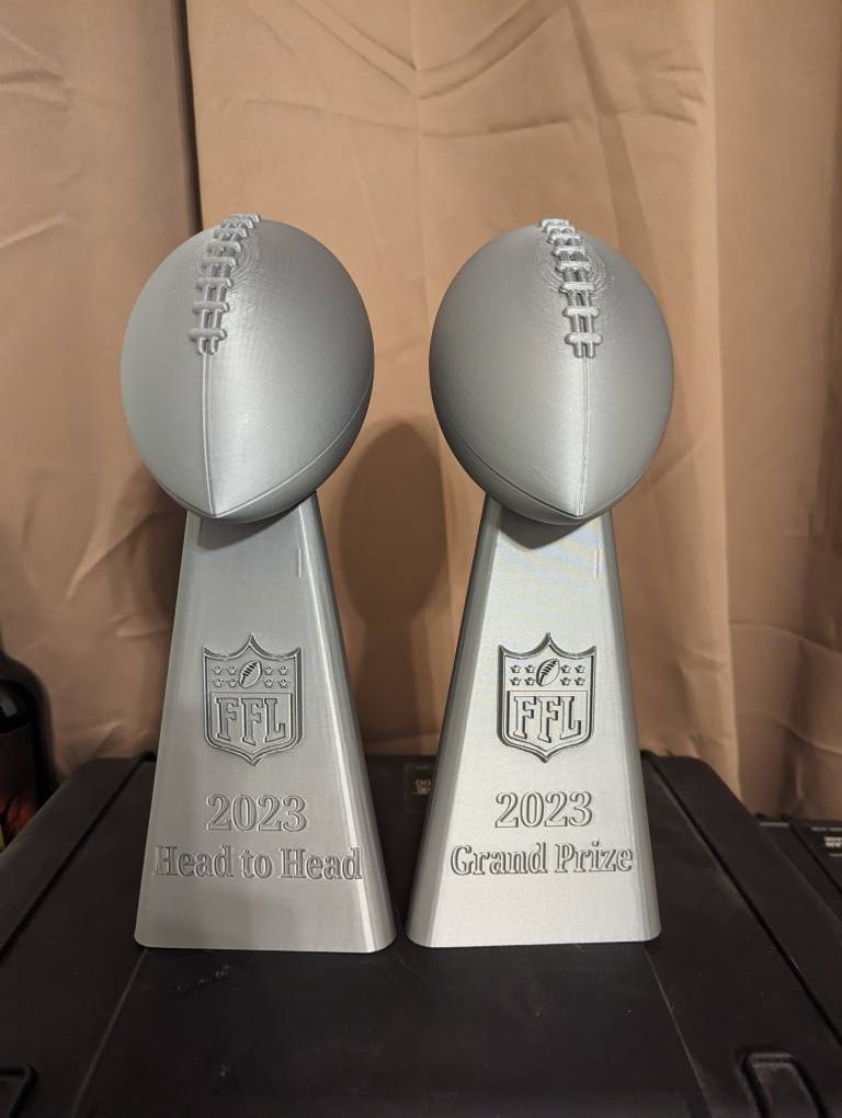 Fantasy Football Trophy - Inspired By Lombardi Trophy Replica
