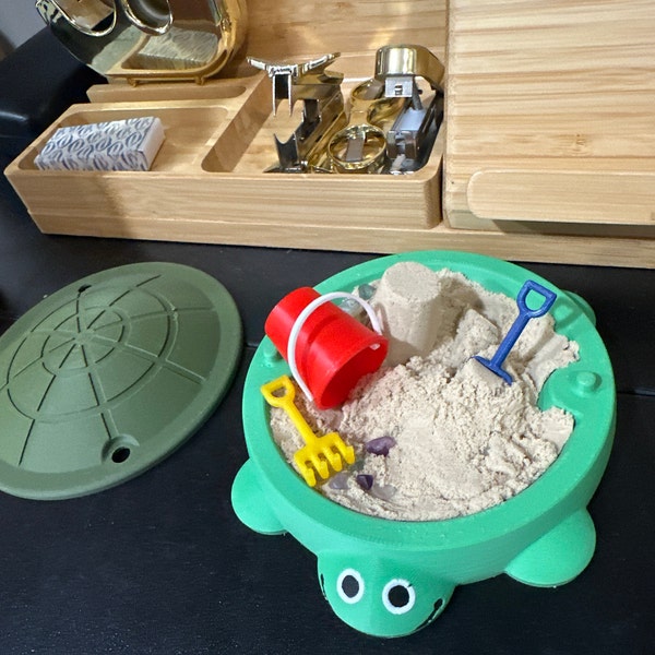 Sand Box Mini Shell Mini Turtle Sandbox: Nostalgic Desktop Zen Garden With Tools - Small ...