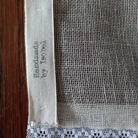 Personalised Handmade Linen Label - Etsy UK