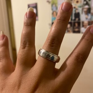 指輪・リング Needles SS22 PEACE RING (KP001_A-PEACE) NEEDLES【ニードルズ】ring - 925 silver 