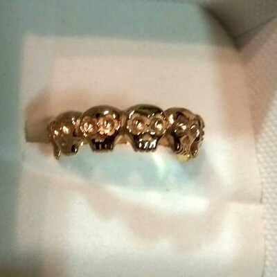 Solid Gold Matching Floral Wedding Rings, His and Hers Matching Leaf ...