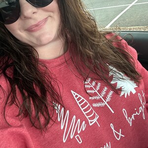 Mary Square Sarah Trees Christmas Sweatshirt