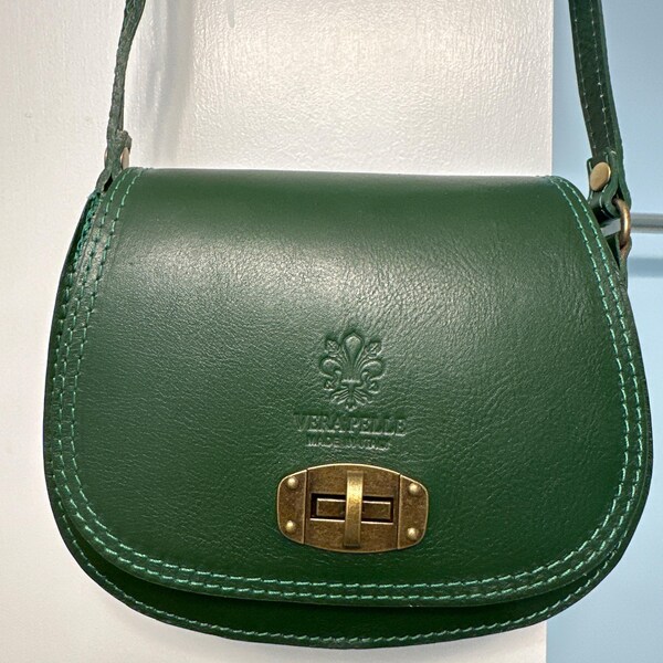 Metallic Lacquered Leather Shoulder Bag main image 1