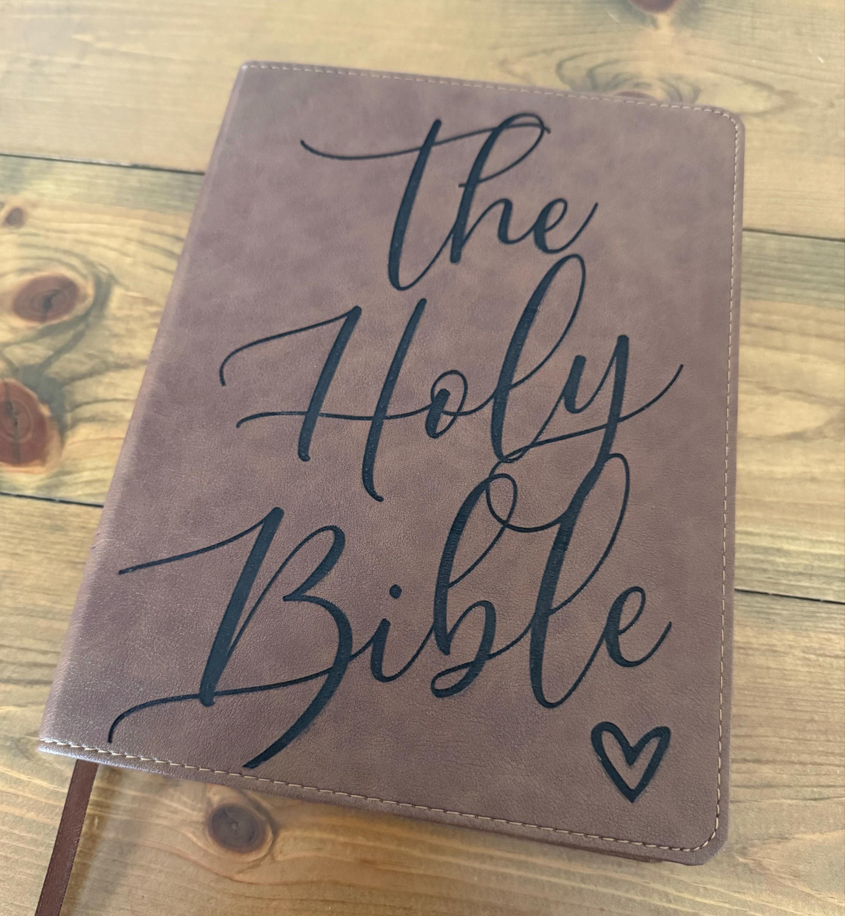 Personalized KJV Bible: Create Your Own Custom Engraved Design with a Designer, Large Print Red Letter Wide-Margin King James Holy Bible