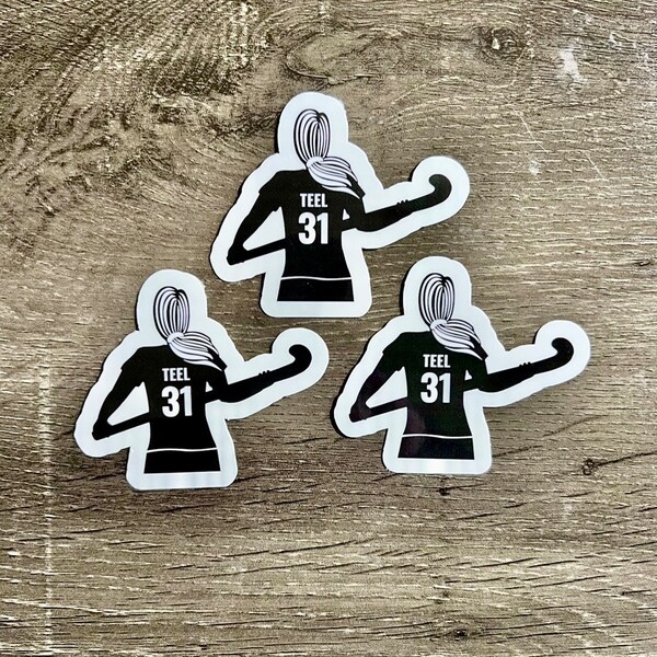 Field Hockey Sticker Custom Design Vinyl Decal Water Resistant Label ...