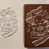 Frame Border Stamp Background Decoration Wood Rubber Stamp Floral