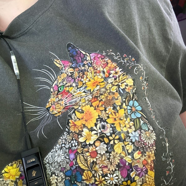 Cat Mom Shirt Floral Cat Shirt Purr Shirt Cat Mom Floral Cat Tee Cat ...