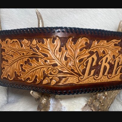 Hand Tooled Western Leather Saddle Bags - Etsy