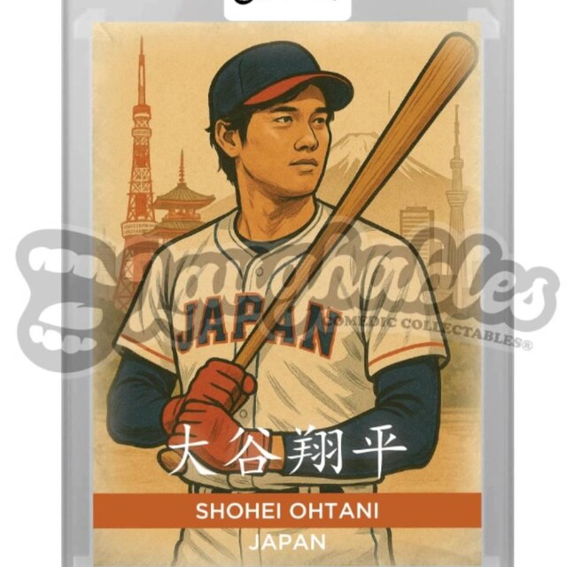 Shohei Ohtani | Japan | ACEO | Limited Custom Art Baseball Trading