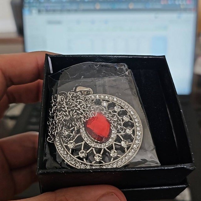 ParaBooks PH on Instagram: SCP-963-1 is an ornate amulet, 15 centimeters  in diameter, encrusted with 13 brilliant-cut diamonds and a big oval-cut  ruby. It was discovered in the personal belongings of some