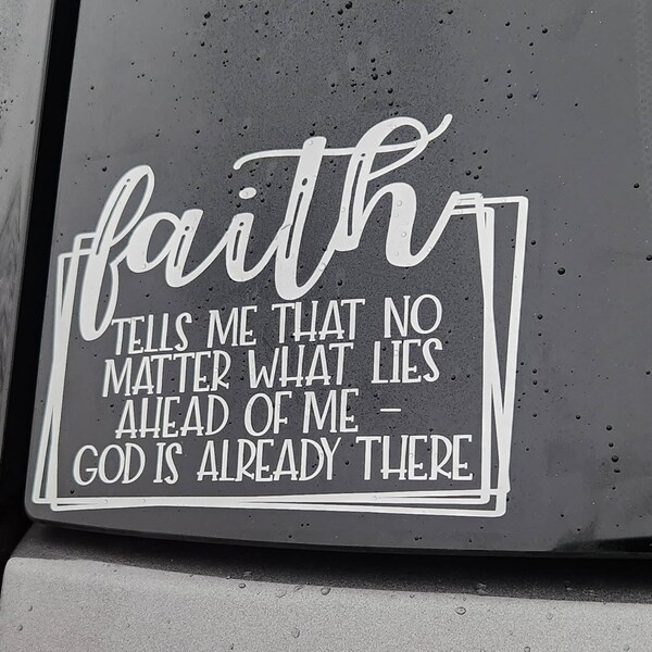 Faith Decal | Religious Decal | Christian Decal | Inspirational Decal ...