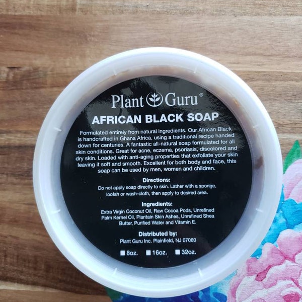 Raw African Black Soap Paste 100% Pure Organic Unrefined Natural From ...