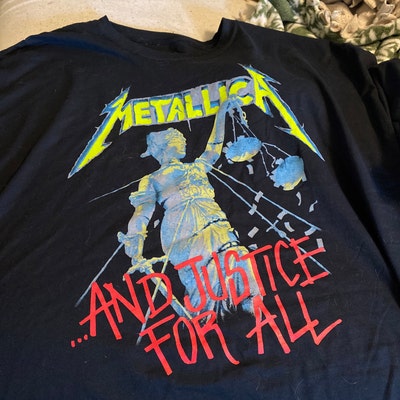 Metallica Justice for All Black T-shirt - Etsy