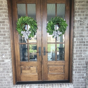 Beige Maple Leaf Wreath for Front Door, Neutral Fall Leaves, Cream ...