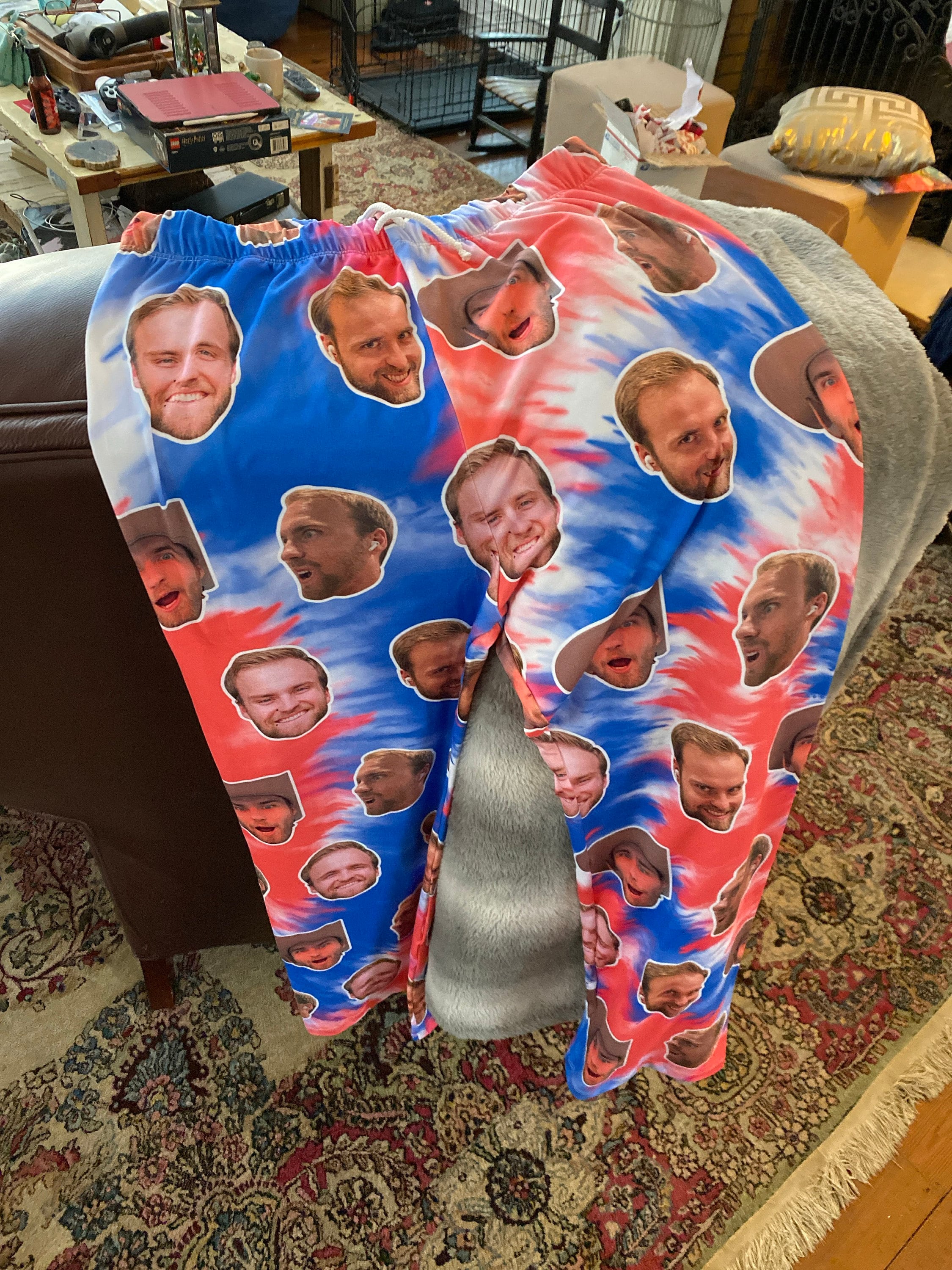 Personalized Pajama Pants with Your Face, Couples Pajamas, Custom Pants, Family Pajamas, Mens Pajamas, Women's Pajamas, Custom Gifts.