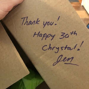 Chrystal added a photo of their purchase