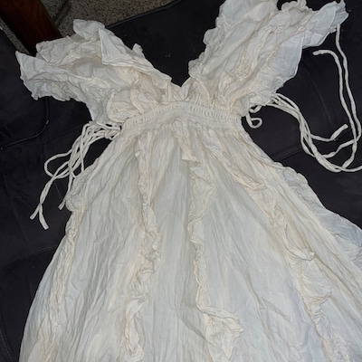 Bohemian Wedding Dress/off White Wedding Dress/ Boho Wedding - Etsy