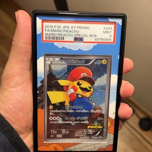 コレクション PASPY Mario Pikachu 2016 Pokémon TCG Japanese XYP Promo #294 (PSA