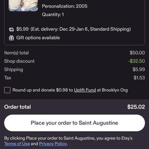 Emily added a photo of their purchase