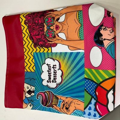 Pop Art, Comic Art Book Print Fabric, Woman Man Print Upholstery Fabric ...