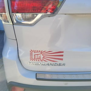 Vintage Teq Rising Sun JDM Decal Sticker