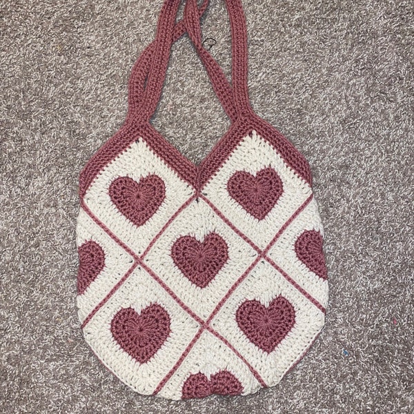 Heart Crochet Bag Etsy