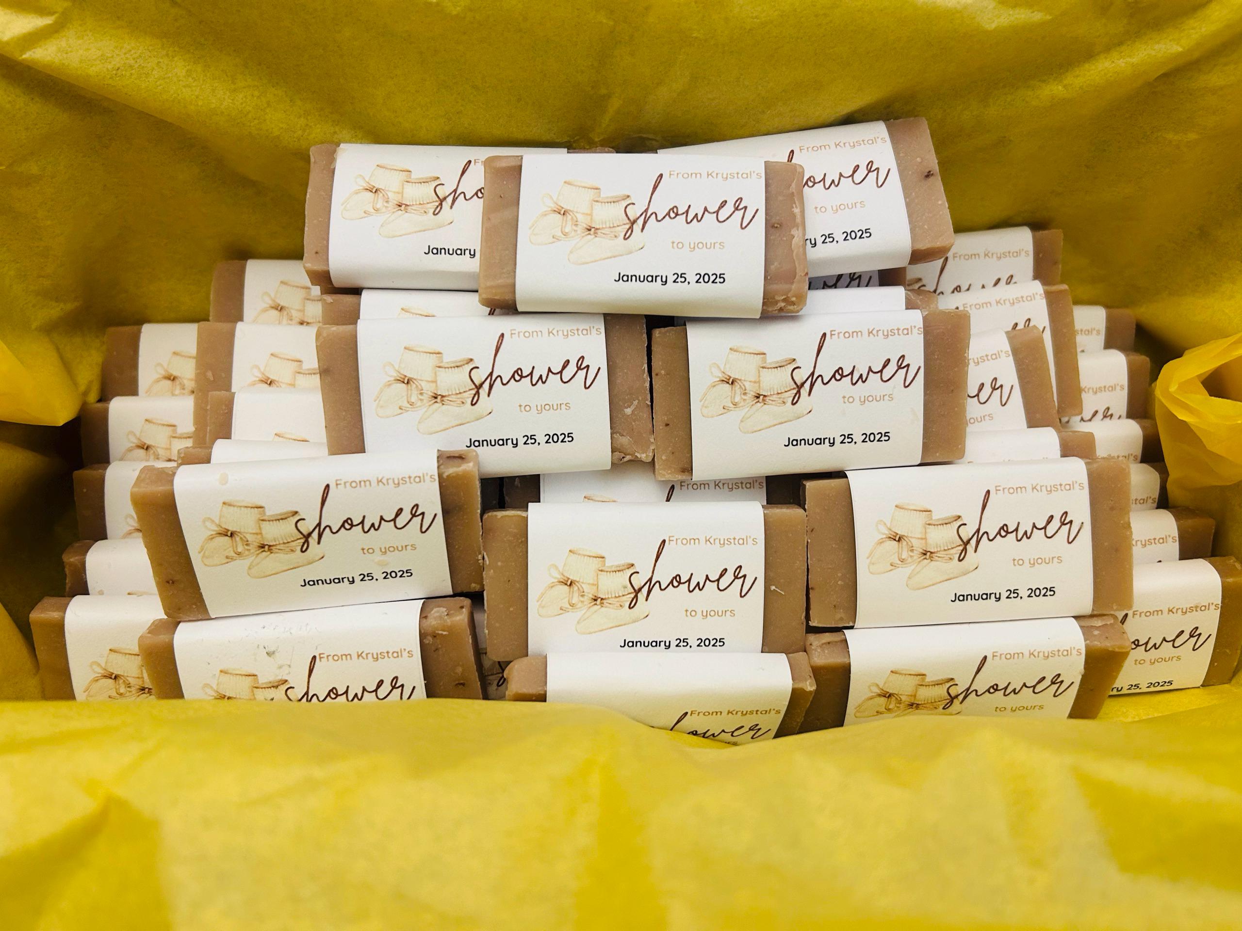 50 Stück, Baby Shower Seifengeschenk, Baby Mädchen Shower, Geschenke für Gäste, Mini Gästeseife, Brautparty-Gastgeschenke