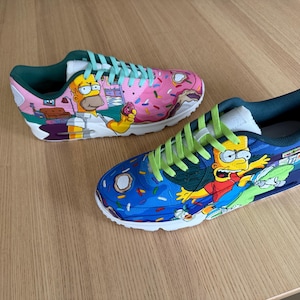 The Simpsons Converse Custom Shoes Hand Painted Shoes Bart  display picture 1