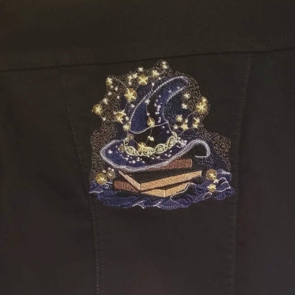 Exclusive Magic Hat Machine Embroidery Pattern, Sorcerer's Magic Hat ...