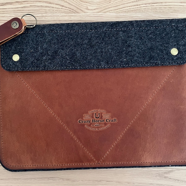 Funda Para Portátil De Fieltro De Lana Gris MacBook Pro De 13, MacBook