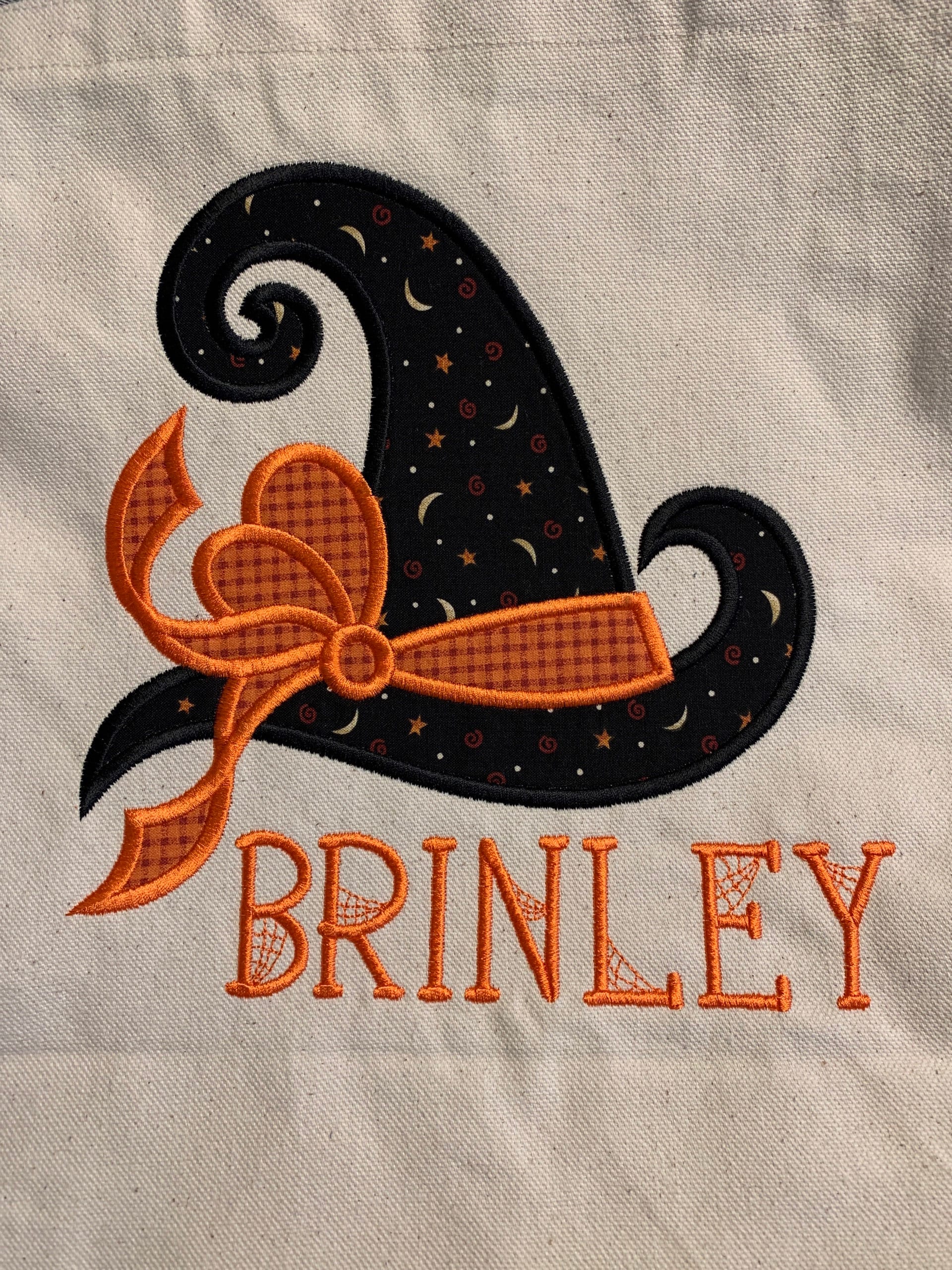 Customer photo for 7 Halloween embroidery fonts bundle